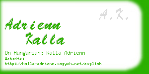 adrienn kalla business card